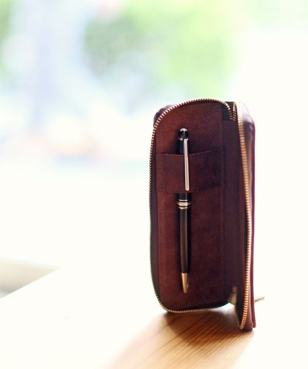 プエブロレザーラウンドファスナー ペンケース | sot online store