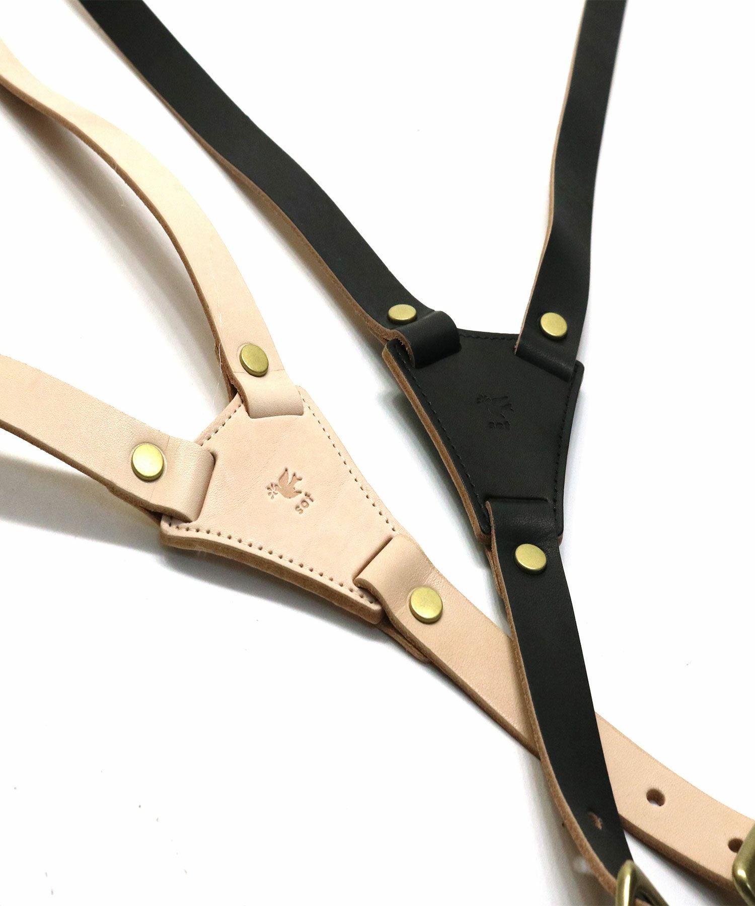 レザー × コットンサージ エプロン | sot online store