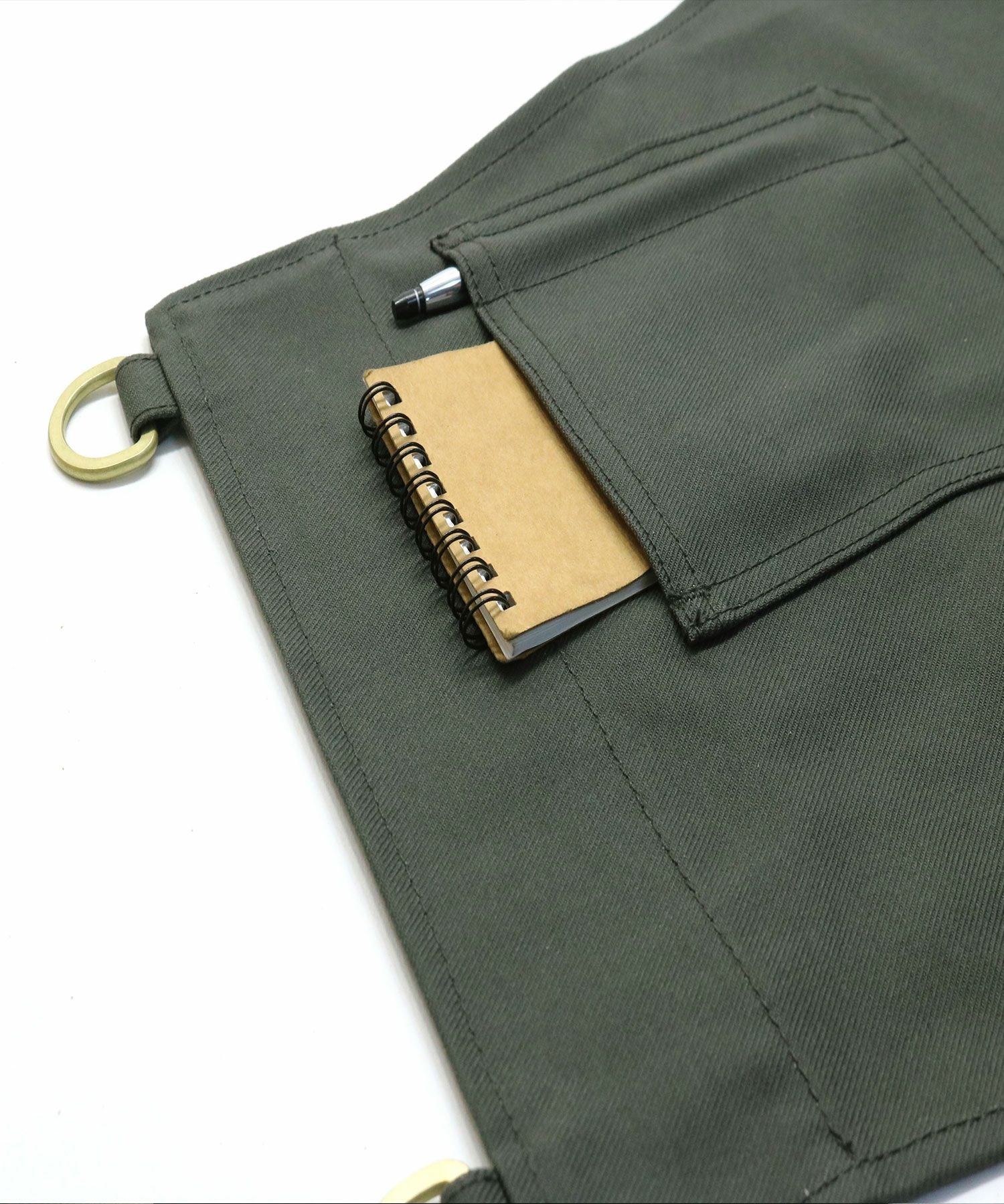 レザー × コットンサージ エプロン | sot online store