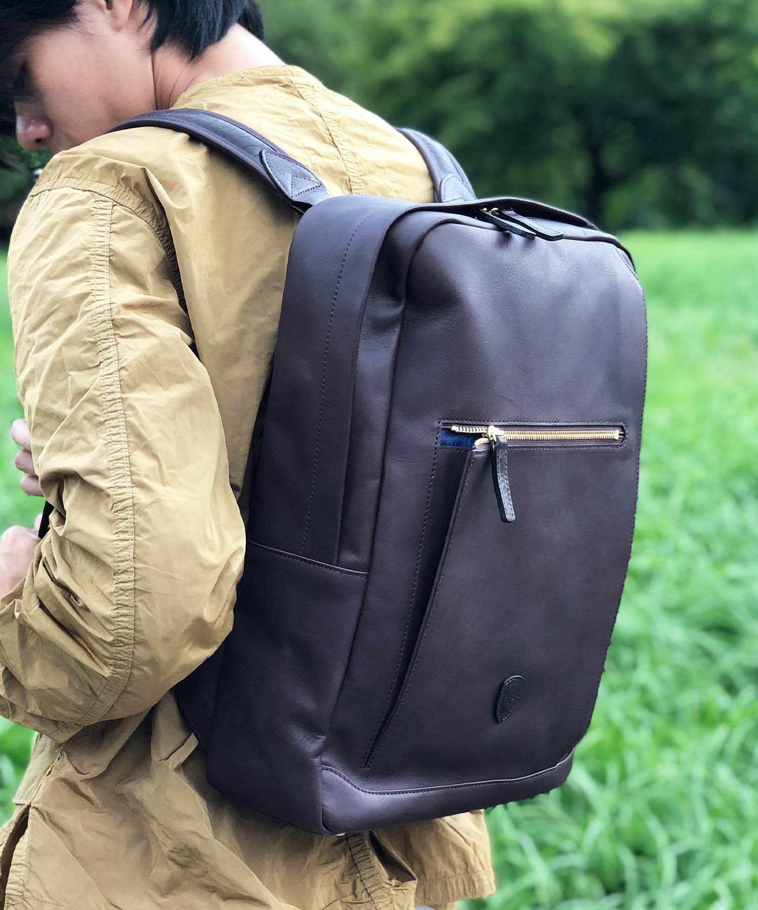 sotのLUKEレザー ファスナーバックパック LUKEレザーファスナーバックパック | sot online store