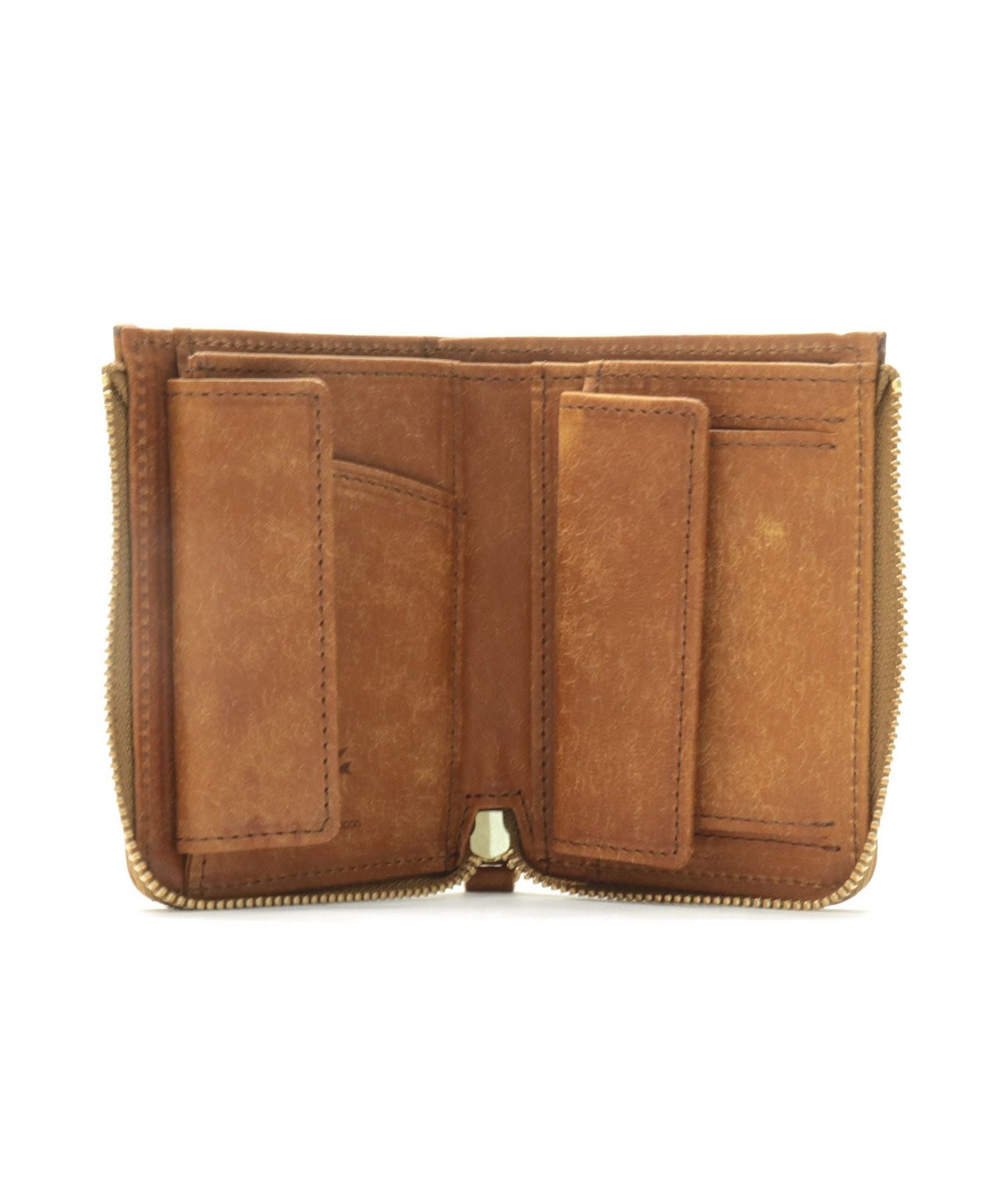 プエブロレザーLファスナー 二つ折りミニ財布 | sot online store