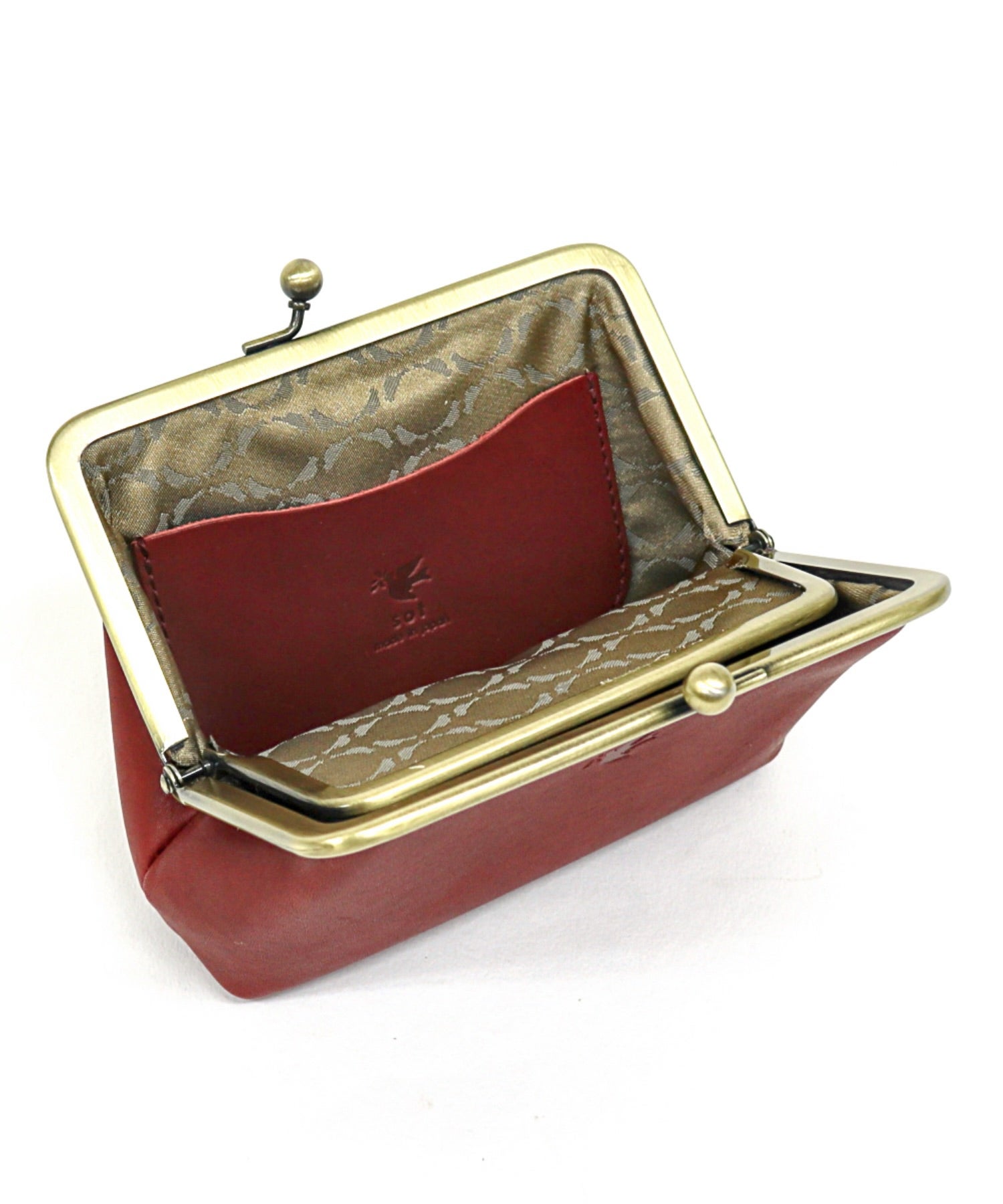 ELEGANZAレザーがま口ウォレット | sot online store
