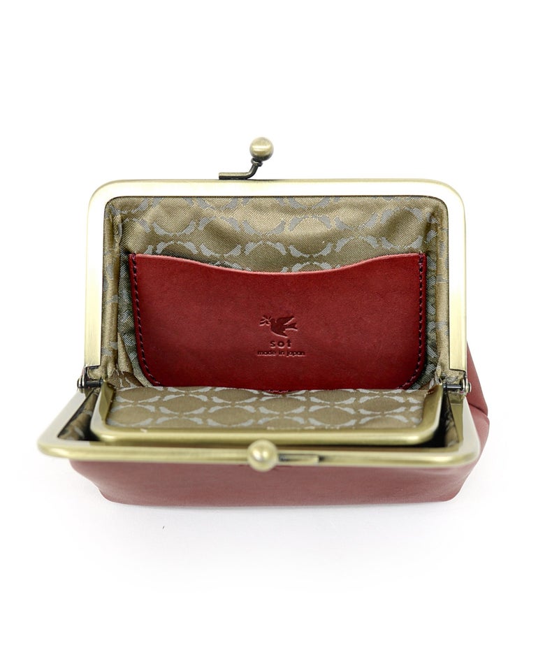 ELEGANZAレザーがま口ウォレット | sot online store