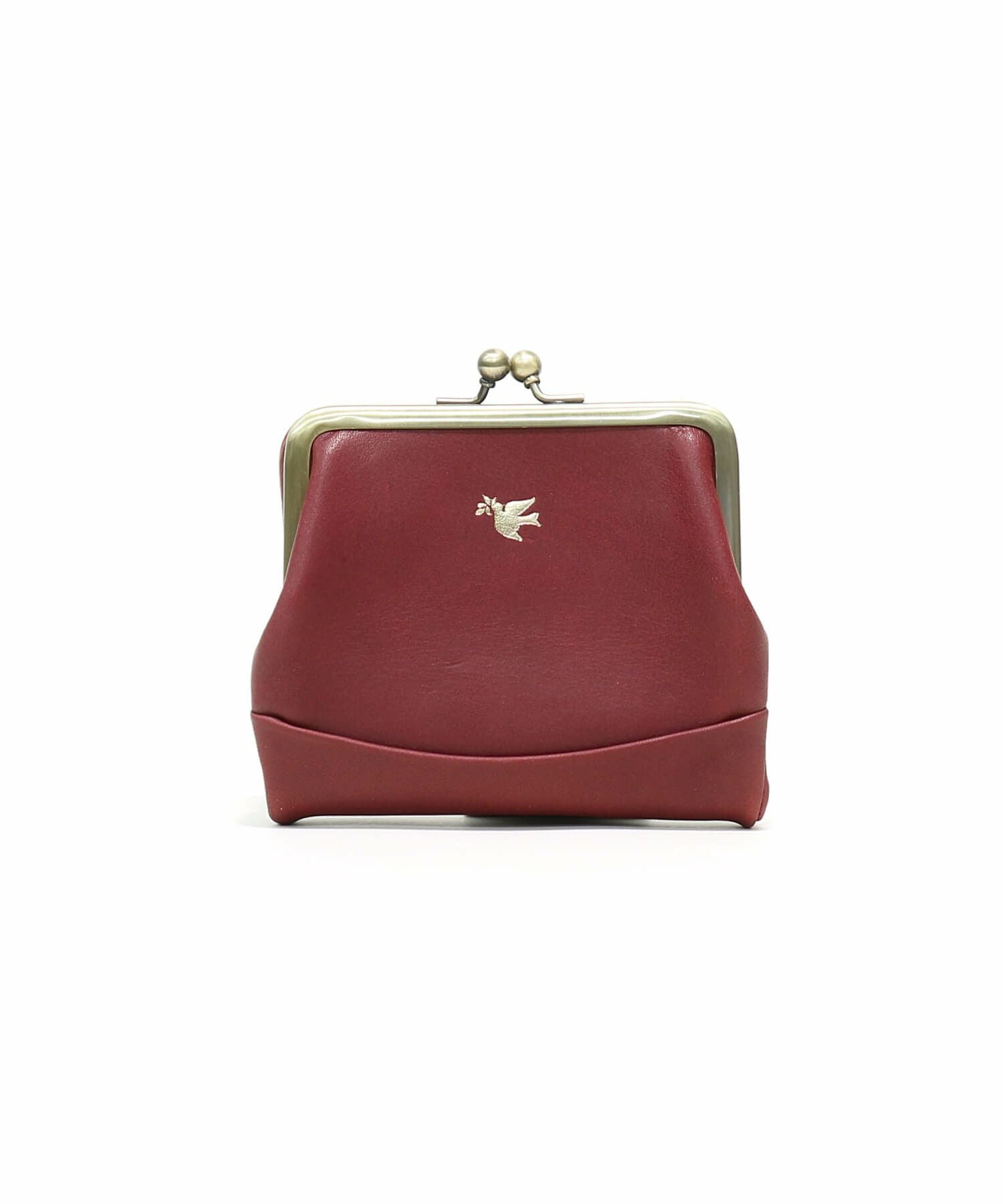 ELEGANZAレザーがま口 二つ折り財布 | sot online store