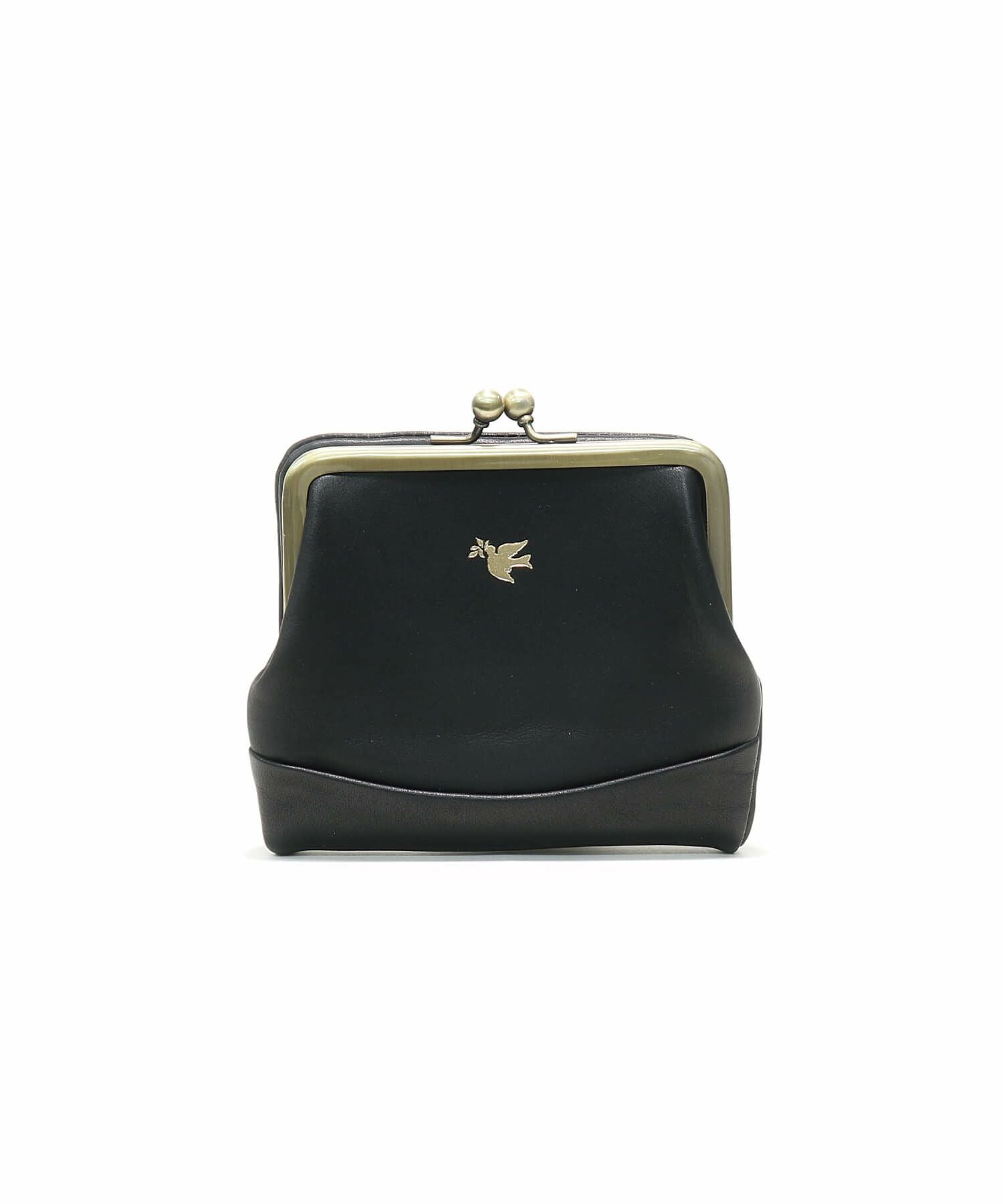 ELEGANZAレザーがま口 二つ折り財布 | sot online store